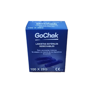 Lancetas estériles desechables x100 unidades GoCheck