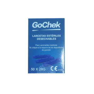 Lancetas estériles desechables x50 unidades GoCheck